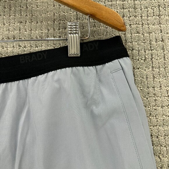 Brady Shorts Mens Size XXL Meteor Grey Pull On Run 5” Lined Pockets Drawstring - Picture 5 of 16
